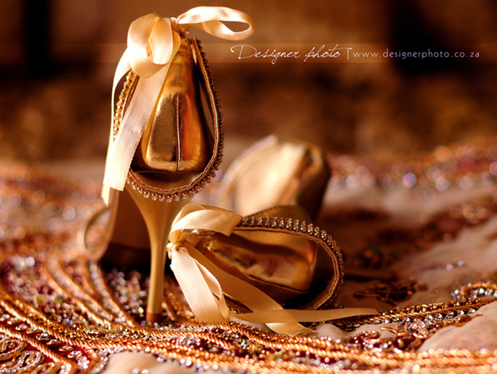 Bridal make up, Indian wedding jewellery, Indian bridal shoes, gorgeous gold heals